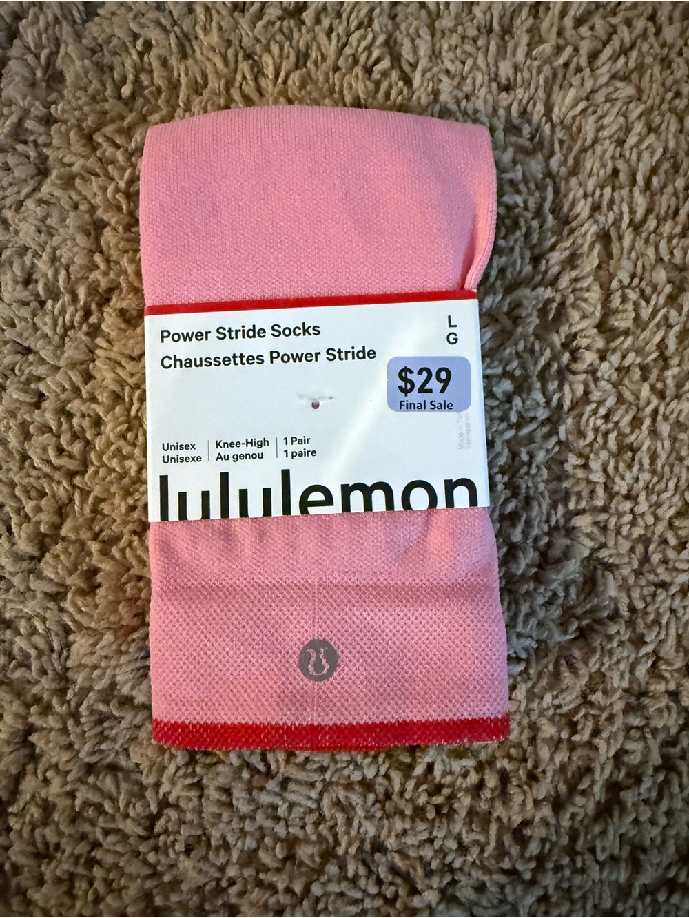 Power Stride Knee-High Socks - Pink